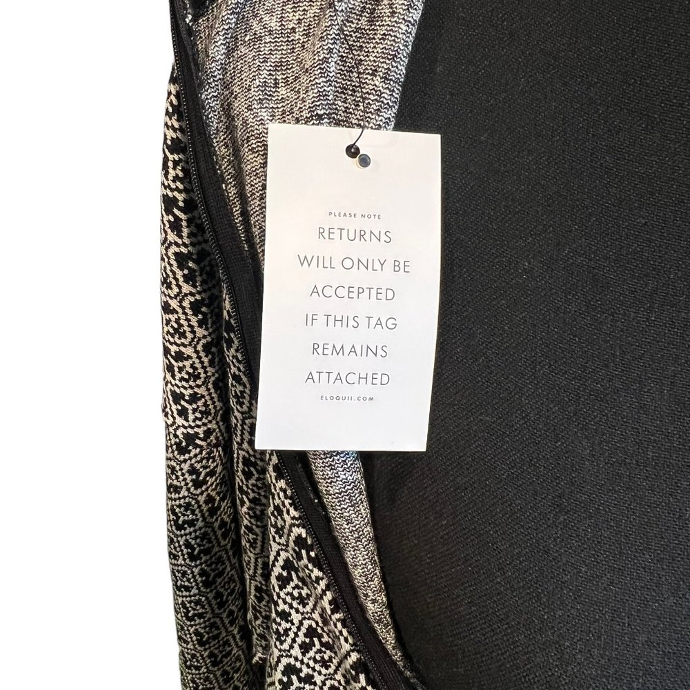 Eloquii Womens Dress Textured Knit Long Sleeve Jacquard Design Black White 18/20 - Picture 12 of 16